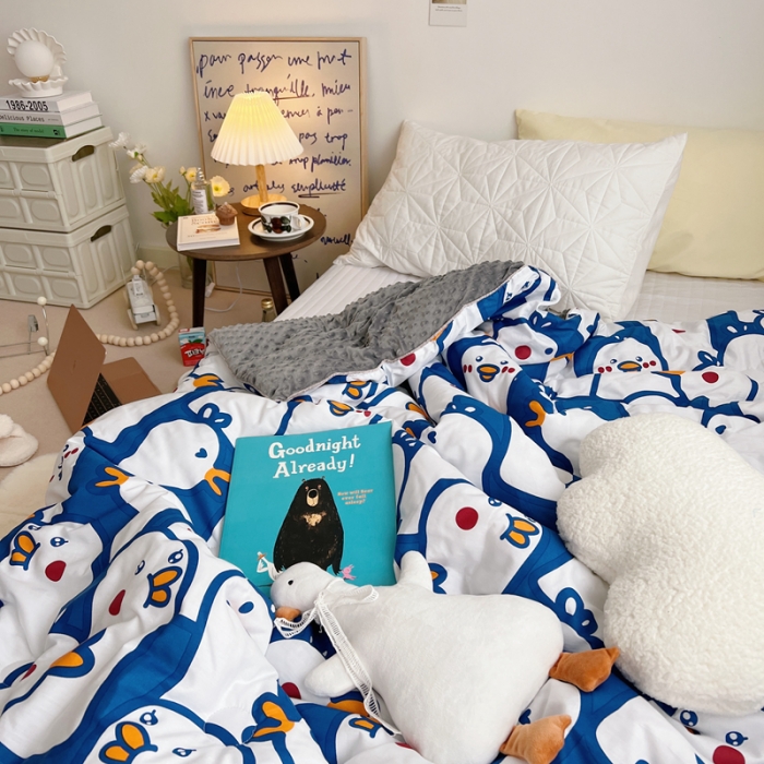 91家纺网 家纺一手货源 找家纺 星期八 2021新韩国超ins进口安抚豆豆冬被子春秋被小鸭子