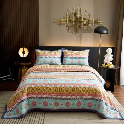 纱布毛毯之家 2022新款四季时尚细纱床盖系列 印第安传说