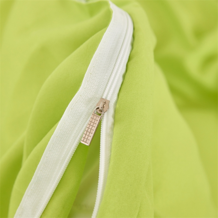 91家纺网 家纺一手货源 找家纺 贝拉梦家纺 2021新款云朵棉亲肤纯色+双拼四件套 果绿灰