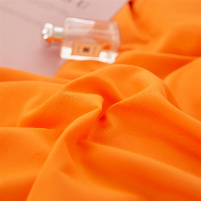 91家纺网 家纺一手货源 找家纺 贝拉梦家纺 2021新款云朵棉亲肤纯色+双拼四件套 蜜桔灰