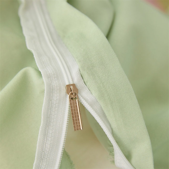 91家纺网 家纺一手货源 找家纺 贝拉梦家纺 2021新款云朵棉亲肤纯色+双拼四件套 抹茶灰