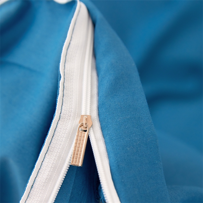 91家纺网 家纺一手货源 找家纺 贝拉梦家纺 2021新款云朵棉亲肤纯色+双拼四件套 青蓝黄