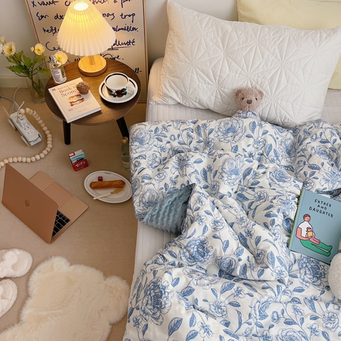 91家纺网 家纺一手货源 找家纺 （总）星期八 2021新韩国超ins进口安抚豆豆冬被子春秋被