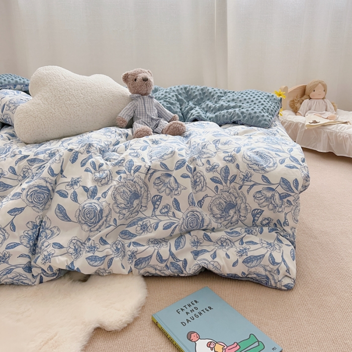 91家纺网 家纺一手货源 找家纺 （总）星期八 2021新韩国超ins进口安抚豆豆冬被子春秋被