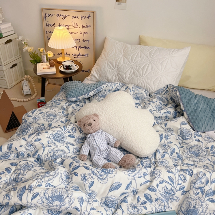 91家纺网 家纺一手货源 找家纺 （总）星期八 2021新韩国超ins进口安抚豆豆冬被子春秋被