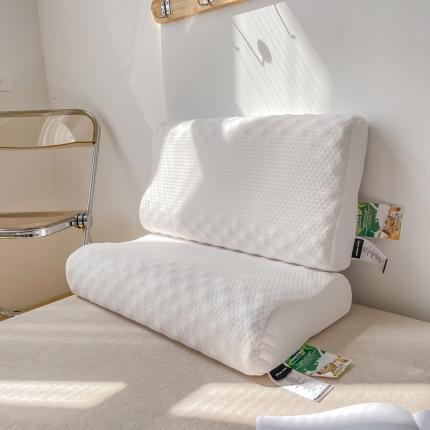 91家纺网 家纺一手货源 找家纺 伟邦枕芯 2021新款织狼牙乳胶枕 白色36*58