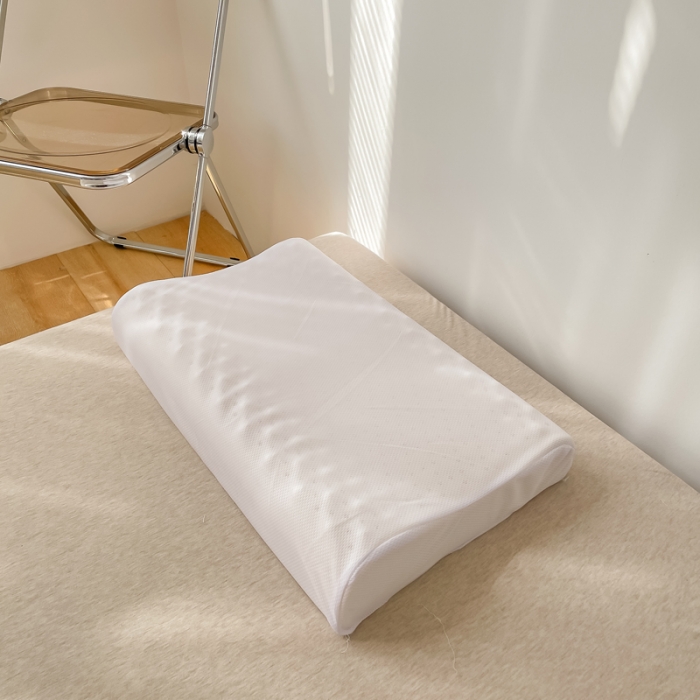 91家纺网 家纺一手货源 找家纺 伟邦枕芯 2021新款织狼牙乳胶枕 白色36*58