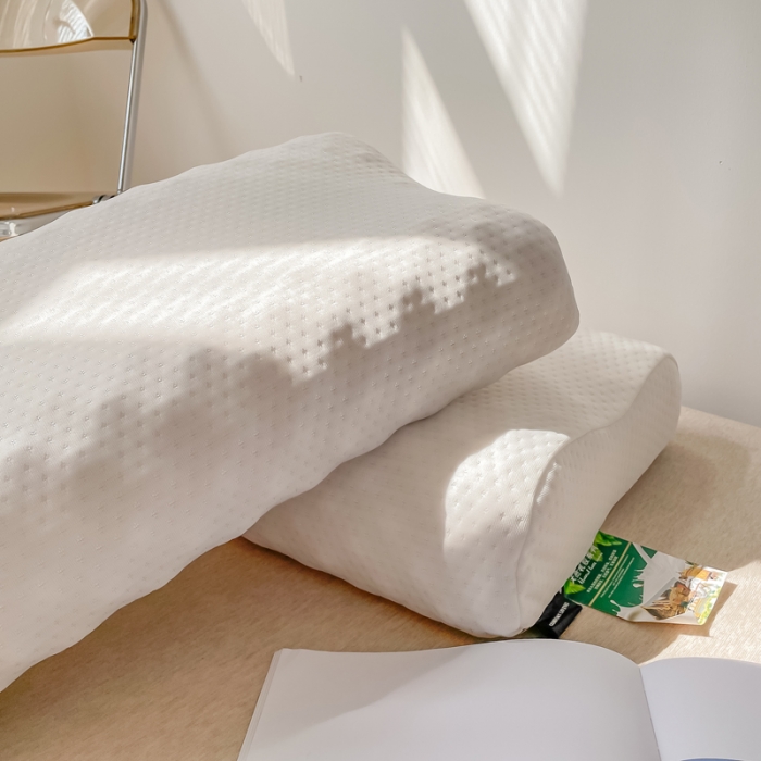 91家纺网 家纺一手货源 找家纺 伟邦枕芯 2021新款织狼牙乳胶枕 白色36*58