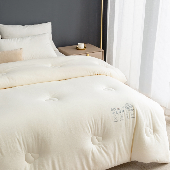 91家纺网 家纺一手货源 找家纺 （总）云栖家居 2021全棉不染原棉大豆纤维被冬被春秋被