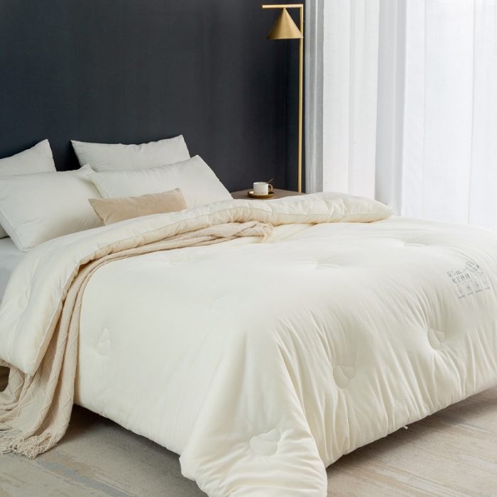 91家纺网 家纺一手货源 找家纺 （总）云栖家居 2021全棉不染原棉大豆纤维被冬被春秋被