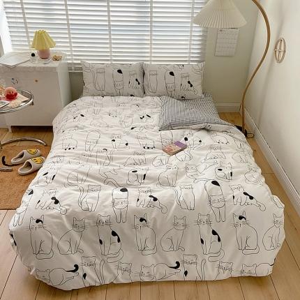 91家纺网 家纺一手货源 找家纺 （总）雅居纺家纺 2022新款13070全棉四件套