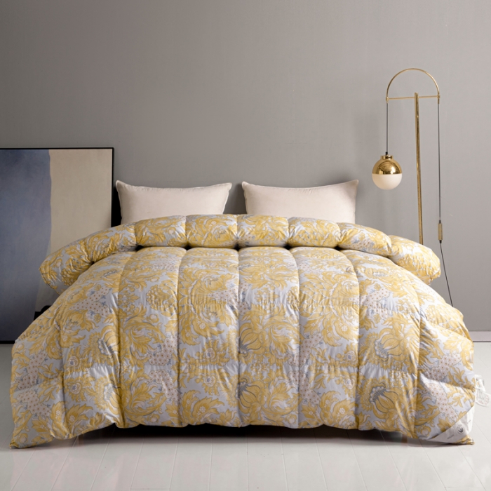 91家纺网 家纺一手货源 找家纺 （总）俏企鹅 2025新款孔雀开屏羽绒被芯冬被春秋被子