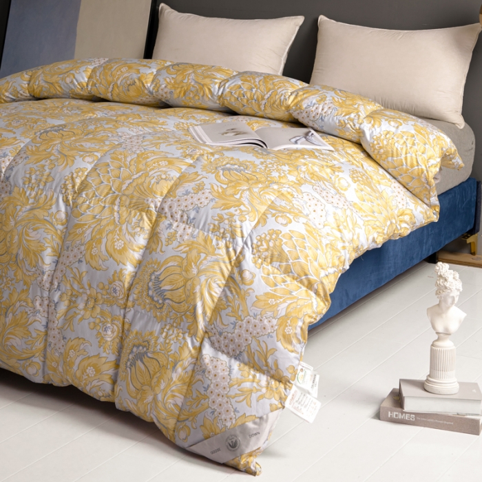 91家纺网 家纺一手货源 找家纺 （总）俏企鹅 2025新款孔雀开屏羽绒被芯冬被春秋被子