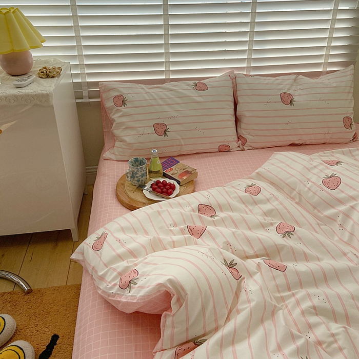 91家纺网 家纺一手货源 找家纺 雅居纺家纺 2022新款13070全棉四件套 暖夏