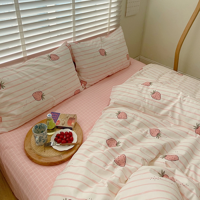 91家纺网 家纺一手货源 找家纺 雅居纺家纺 2022新款13070全棉四件套 暖夏