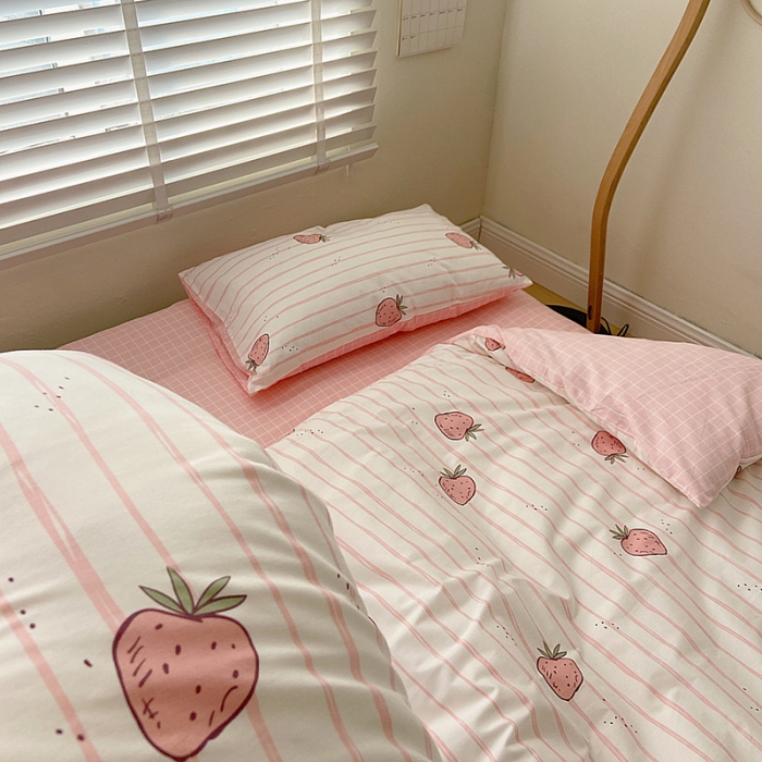 91家纺网 家纺一手货源 找家纺 雅居纺家纺 2022新款13070全棉四件套 暖夏