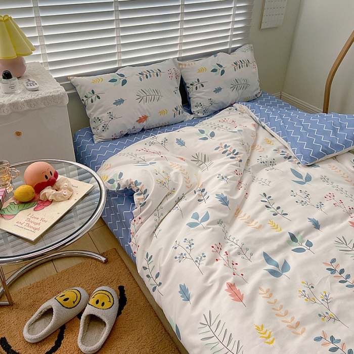 91家纺网 家纺一手货源 找家纺 雅居纺家纺 2022新款13070全棉四件套 晴朗