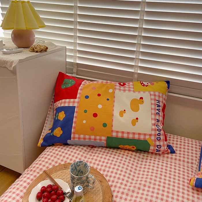 91家纺网 家纺一手货源 找家纺 雅居纺家纺 2022新款13070全棉四件套 散落时光