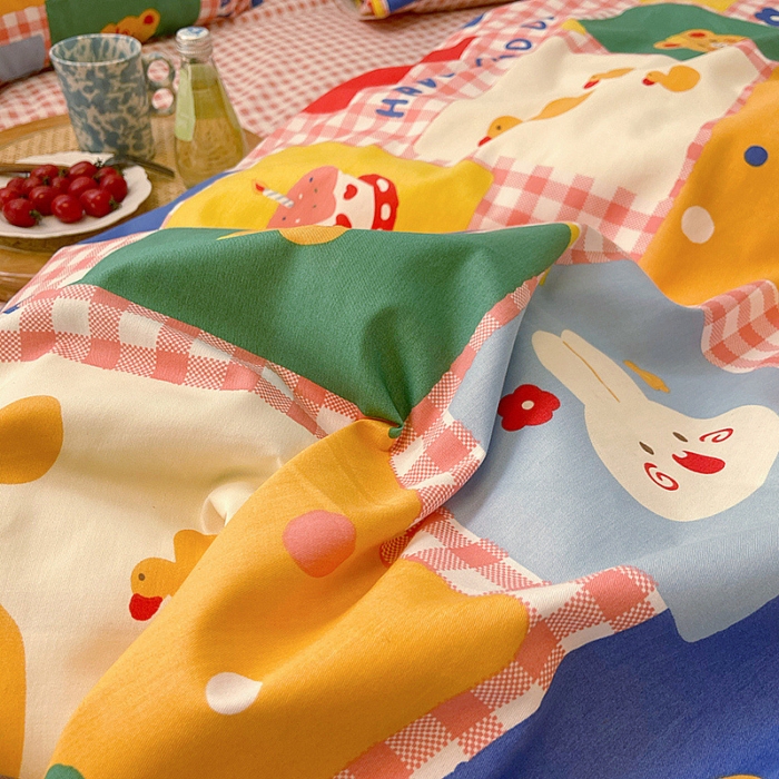 91家纺网 家纺一手货源 找家纺 雅居纺家纺 2022新款13070全棉四件套 散落时光