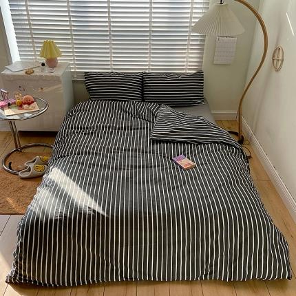 雅居纺家纺 2022新款13070全棉四件套 夜华