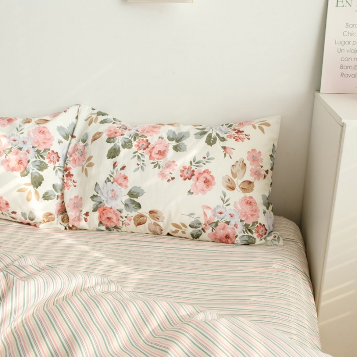 91家纺网 家纺一手货源 找家纺 雅居纺家纺 2022新款13070全棉四件套 依恋