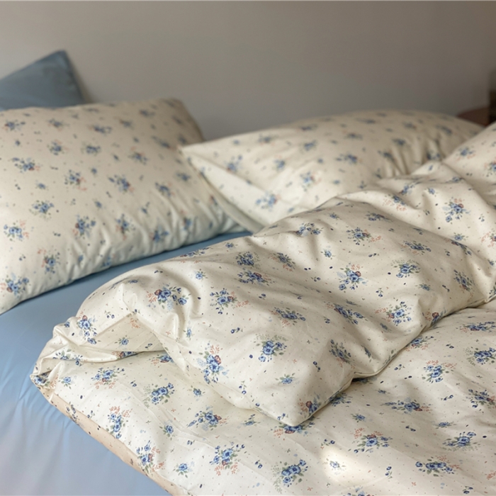 91家纺网 家纺一手货源 找家纺 （总）棉眠新款A版全棉13070B版13374复古花园四件套