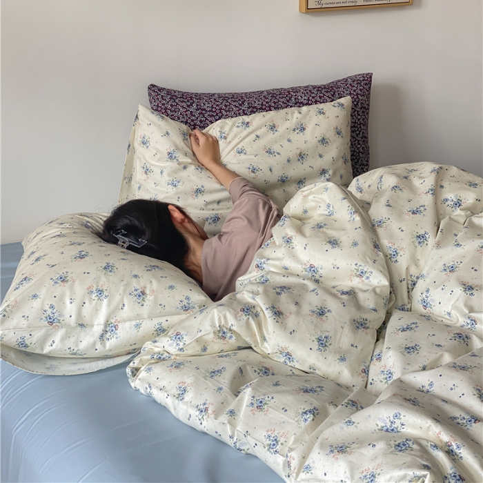 91家纺网 家纺一手货源 找家纺 （总）棉眠新款A版全棉13070B版13374复古花园四件套