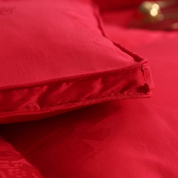 91家纺网 家纺一手货源 找家纺 （总）锦瑞羽绒 2024新款喜结连理羽绒被80支全棉贡缎提花