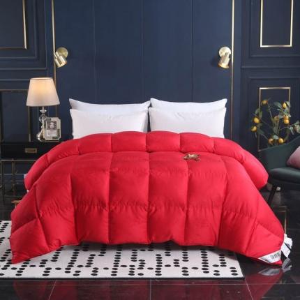 91家纺网 家纺一手货源 找家纺 （总）锦瑞羽绒 2024新款国标95白鹅绒被-喜结连理