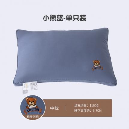91家纺网 家纺一手货源 找家纺 （总）姝辰 2025新款全棉A类刺绣小熊安睡柔软枕头枕芯
