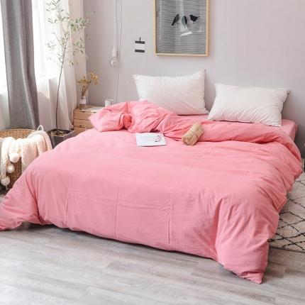 91家纺网 家纺一手货源 找家纺 （总）柠萌家居 2025新款全棉色织水洗棉床品单被套