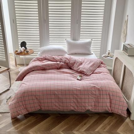 91家纺网 家纺一手货源 找家纺 （总）柠萌家居 2025新款全棉色织水洗棉床品单被套