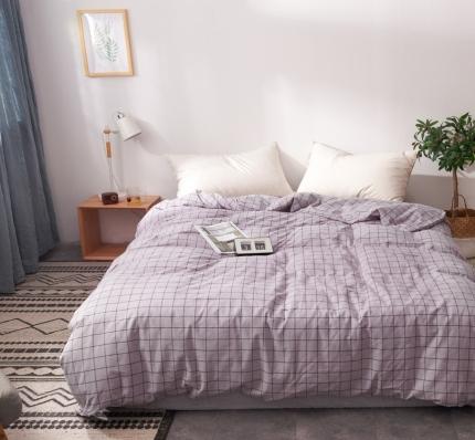 91家纺网 家纺一手货源 找家纺 （总）柠萌家居 2025新款全棉色织水洗棉床品单被套