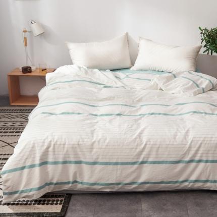 91家纺网 家纺一手货源 找家纺 （总）柠萌家居 2025新款全棉色织水洗棉床品单被套