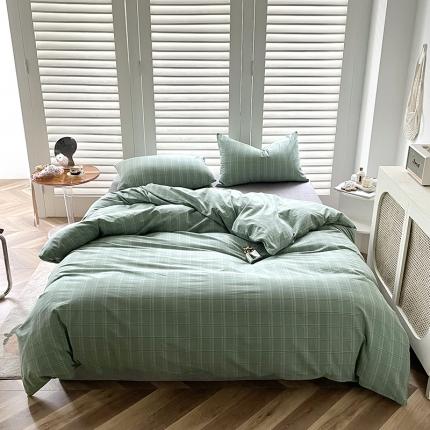 91家纺网 家纺一手货源 找家纺 （总）柠萌家居 2025新款全棉色织水洗棉床品单被套