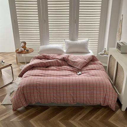 91家纺网 家纺一手货源 找家纺 （总）柠萌家居 2025新款全棉色织水洗棉床品单被套