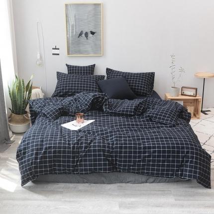 91家纺网 家纺一手货源 找家纺 （总）柠萌家居 2021新款全棉色织水洗棉床品四件套