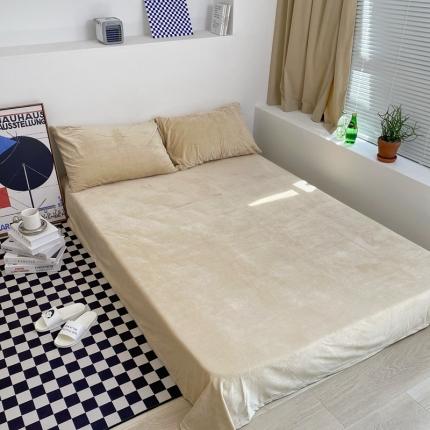 91家纺网 家纺一手货源 找家纺 （总）梦享生活家居 2021新款天鹅绒单品床单