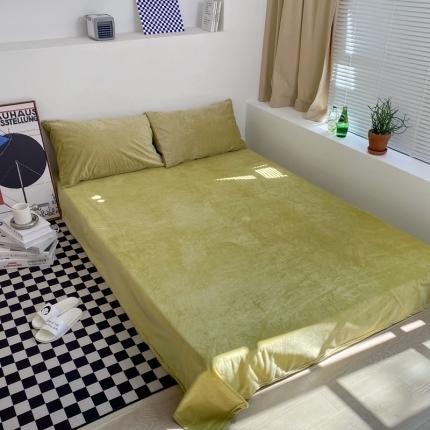 91家纺网 家纺一手货源 找家纺 （总）梦享生活家居 2021新款天鹅绒单品床单