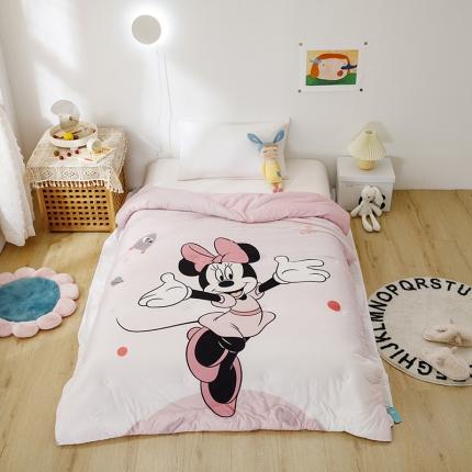 91家纺网 家纺一手货源 找家纺 小芽家居 迪士尼牛奶丝抗菌防螨被 米妮粉