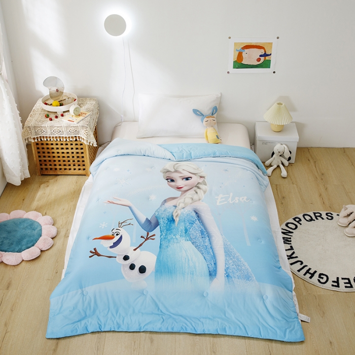 91家纺网 家纺一手货源 找家纺 小芽家居 迪士尼牛奶丝抗菌防螨被 冰雪公主