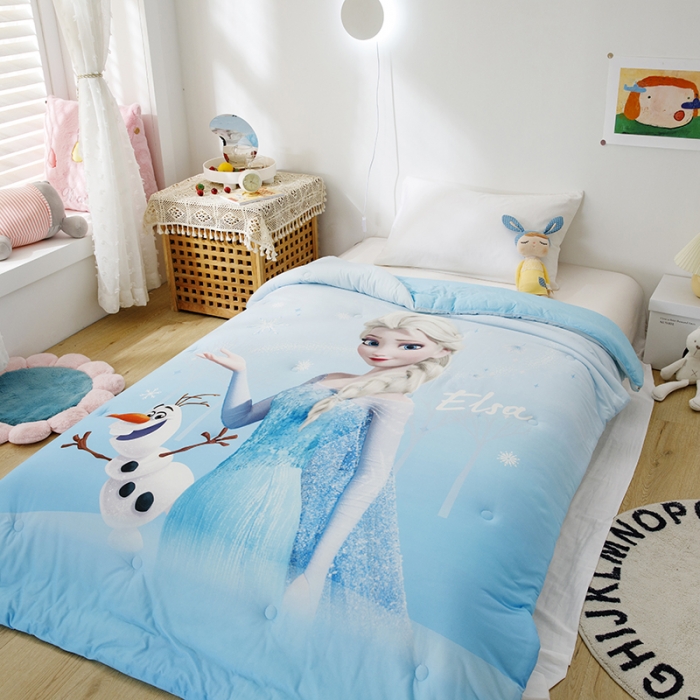 91家纺网 家纺一手货源 找家纺 小芽家居 迪士尼牛奶丝抗菌防螨被 冰雪公主