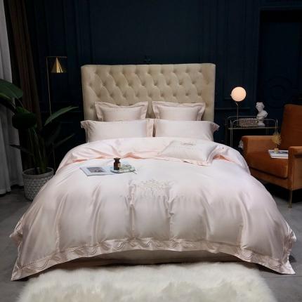 91家纺网 家纺一手货源 找家纺 （总）馨蕊 2021新款100支春夏高定系列四件套-格瑞