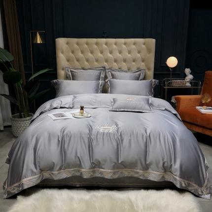 91家纺网 家纺一手货源 找家纺 （总）馨蕊 2021新款100支春夏高定系列四件套-格瑞