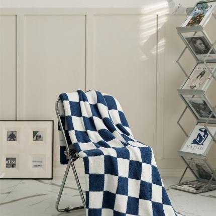 91家纺网 家纺一手货源 找家纺 （总）暖绵绵家纺 新款半边绒盖毯系列-棋盘格