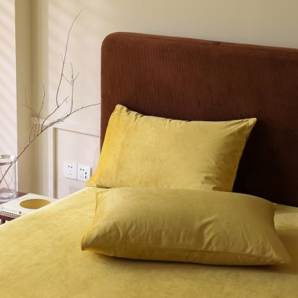 91家纺网 家纺一手货源 找家纺 （总）寐眠2021新款天鹅绒枕套48*74cm一对