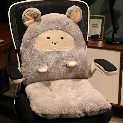 91家纺网 家纺一手货源 找家纺 （总）仟亿莱 2021新款舒棉绒网红方熊一体坐垫