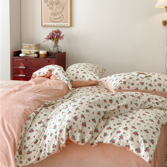 91家纺网 家纺一手货源 找家纺 （总）棉眠 2021新款棉加绒四件套