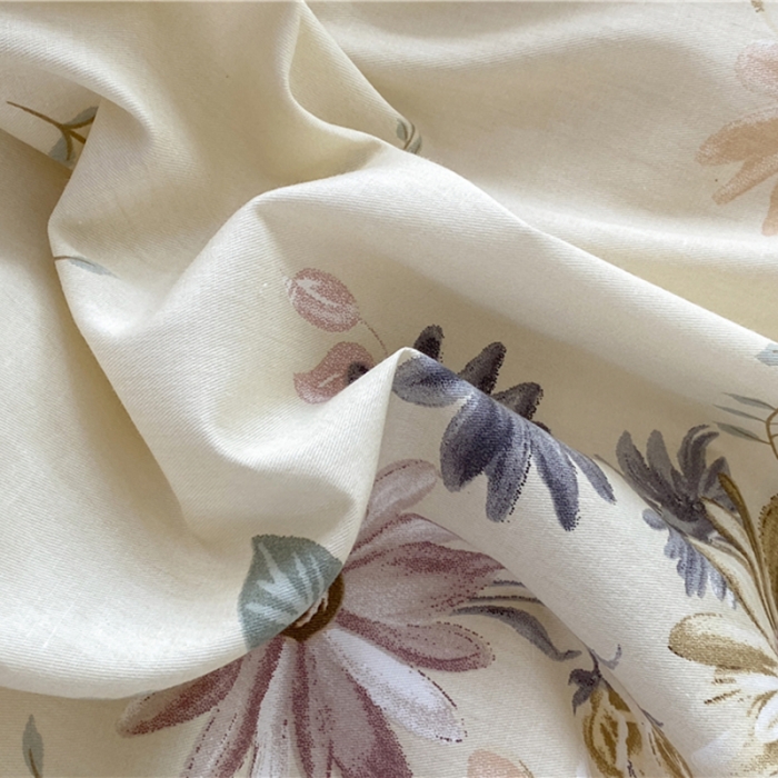 91家纺网 家纺一手货源 找家纺 棉眠 2021新款棉加绒四件套 木槿（棉加绒）