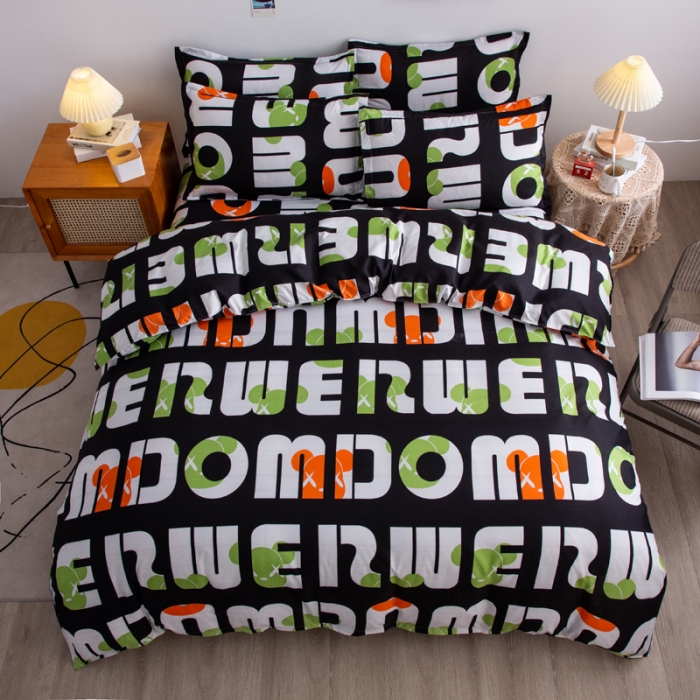 91家纺网 家纺一手货源 找家纺 乐居坊 2025新款芦荟棉单被套 暴力迷彩